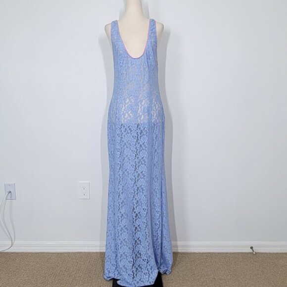 FREE PEOPLE feeling for lace maxi slip Sz L NEW - Picture 3 of 10